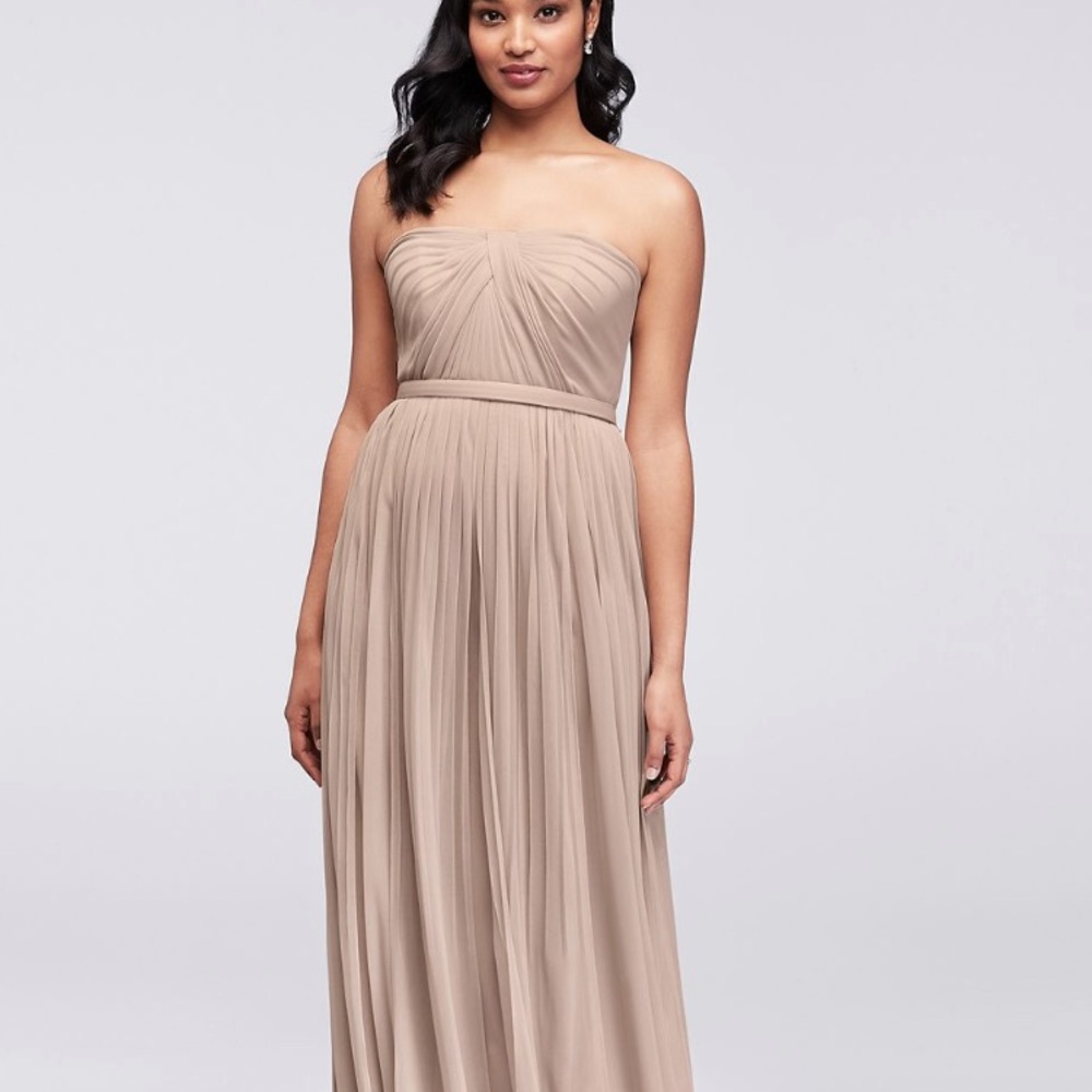 Maroon convertible/strapless bridesmaid dress
